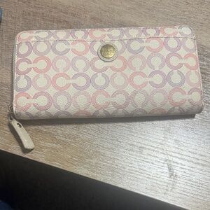 Coach Multicolor Signature Wallet